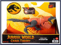 Pyroraptor from Jurassic World - Chaos Theory - Strike Attack manufactured by Mattel [Front]