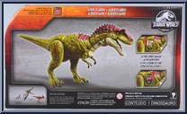 Albertosaurus from Jurassic World - Dino Rivals - Battle Damage manufactured by Mattel [Back]