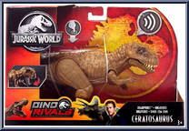 Ceratosaurus from Jurassic World - Dino Rivals - Roarivores manufactured by Mattel [Front]