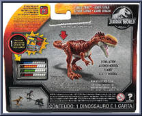 Monolophosaurus from Jurassic World - Dino Rivals - Savage Strike manufactured by Mattel [Back]