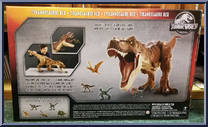 Super Colossal Tyrannosaurus Rex from Jurassic World - Dino Rivals - Large Dinosaurs manufactured by Mattel [Back]