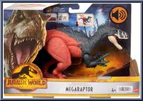 Megaraptor from Jurassic World - Dominion - Roar Strikers manufactured by Mattel [Front]