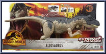Roarin' Allosaurus from Jurassic World - Dominion - Extreme Damage manufactured by Mattel [Front]