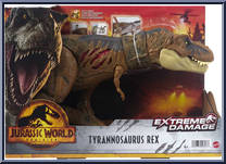 Tyrannosaurus Rex from Jurassic World - Dominion - Extreme Damage manufactured by Mattel [Front]