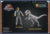 Dr. Alan Grant & Velociraptor Set from Jurassic World - Hammond Collection - Sets manufactured by Mattel [Front]