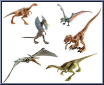 6-Pack Dinosaur Set from Jurassic World - Legacy Collection - Basic Series manufactured by Mattel [Loose]