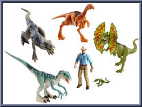 Alan Grant / Dinosaur Set from Jurassic World - Legacy Collection - Basic Series manufactured by Mattel [Loose]