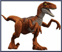 Velociraptor (Red) from Jurassic World - Legacy Collection - Basic Series manufactured by Mattel [Loose]
