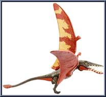 Rhamphorhynchus (Brown) from Jurassic World - Primal Attack - Attack Pack manufactured by Mattel [Loose]
