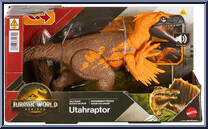 Utahraptor from Jurassic World - Rebirth - Wild Roar manufactured by Mattel [Front]