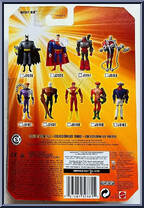Rocket Red from Justice League Unlimited - DC Super Heroes - Orange Cards manufactured by Mattel [Back]