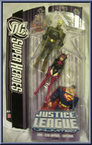 Sand / Star Sapphire / Superman from Justice League Unlimited - 3-Packs - DC Super Heroes - Purple Cards manufactured by Mattel [Front]