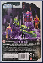 Shining Knight from Justice League Unlimited - DC Super Heroes - Purple Cards manufactured by Mattel [Back]