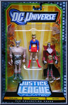 Warlord / Supergirl / Deimos from Justice League Unlimited - 3-Packs - DC Universe manufactured by Mattel [Front]