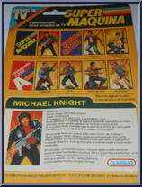 Michael Knight from Knight Rider - Basic Series manufactured by Glasslite [Back]