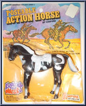 Horse (Black & White) (White Saddle) Action Figure