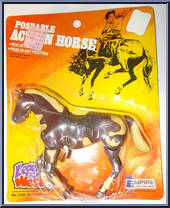 Horse (Brown & Tan) (Black Saddle) Action Figure