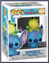 Stitch with Frog from Lilo & Stitch - Pop! Vinyl Figures manufactured by Funko [Front]