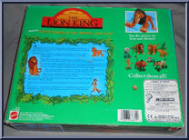 Young Simba / Scar / Shenzi / Zazu from Lion King - Action Figures manufactured by Mattel [Back]