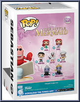 Sebastian (Conducting) from Little Mermaid - Pop! Vinyl Figures manufactured by Funko [Back]