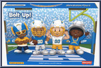 Los Angeles Chargers from Little People Collector - NFL manufactured by Fisher-Price [Back]