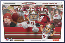 San Francisco 49ers (Alternate Jersey) from Little People Collector - NFL manufactured by Fisher-Price [Back]