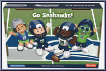 Seattle Seahawks from Little People Collector - NFL manufactured by Fisher-Price [Back]