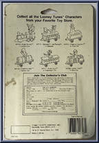 Tweety (Perch) from Looney Tunes - Orange Cards manufactured by ERTL [Back]