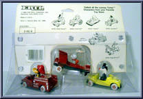 Bugs Bunnny / Daffy Duck / Sylvester from Looney Tunes - Orange Cards manufactured by ERTL [Back]