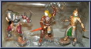 Eomer / King Theoden / Uruk-Hai Soldier  from Lord of the Rings - Two Towers - Mini Character Replicas manufactured by Applause [Front]