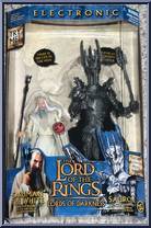 Lords of Darkness (Sauron Talking & Saruman) (UK) from Lord of the Rings - Return of the King - International Exclusives manufactured by Toy Biz [Front]