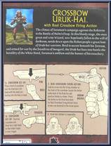 Crossbow Uruk-Hai (Real Crossbow Firing Action) from Lord of the Rings - Trilogy - Two Towers - Series 1 manufactured by Toy Biz [Back]