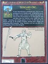 Isengard Orc (with Axe) from Lord of the Rings - Trilogy - Two Towers - Series 3 manufactured by Toy Biz [Back]