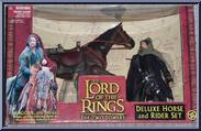 Aragorn w with Brego from Lord of the Rings - Two Towers - Deluxe Horse & Riders manufactured by Toy Biz [Front]