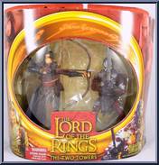 Elven Archer vs. Berserker Uruk-Hai from Lord of the Rings - Two Towers - Multi-Packs manufactured by Toy Biz [Front]