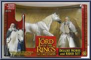 Gandalf the White & Shadowfax from Lord of the Rings - Two Towers - Deluxe Horse & Riders manufactured by Toy Biz [Front]