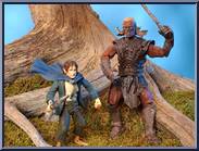 Pippin & Ugluk from Lord of the Rings - Two Towers - Multi-Packs manufactured by Toy Biz [Loose]