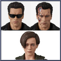 T-800 (Judgement Day) / John Connor from Mafex - Terminator manufactured by Medicom [Loose]