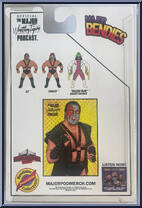 Ax from Major Wrestling Figure Podcast - Major Bendies - Exclusives manufactured by Unknown [Back]
