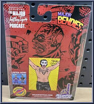 Danhausen (No Shirt) from Major Wrestling Figure Podcast - Major Bendies - Exclusives manufactured by Unknown [Back]