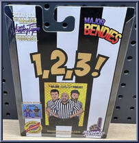 Referee from Major Wrestling Figure Podcast - Major Bendies - Exclusives manufactured by Unknown [Back]