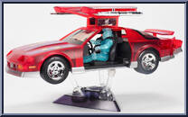 Red Gullwing (Translucent) from Makina - Basic Series manufactured by Ramen Toy [Loose]