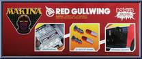 Red Gullwing (Mads Hawking) from Makina - Basic Series manufactured by Ramen Toy [Side]