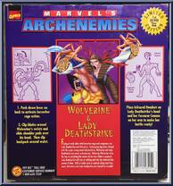 Wolverine & Lady Deathstrike (Archenemies) from Marvel - Limited Editions manufactured by Toy Biz [Back]