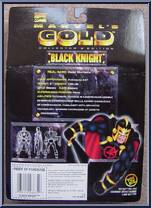 Black Knight from Marvel - Gold manufactured by Toy Biz [Back]