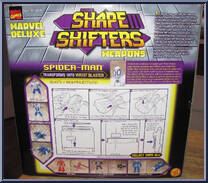 Spider-Man (Spider Armor) from Marvel - Shape Shifters manufactured by Toy Biz [Back]