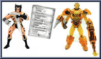 Wolverine (Savage Land) and Iron Man (Subterranean Armor) from Marvel - Canadian Team-Up manufactured by Toy Biz [Loose]