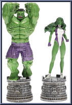 Incredible Hulk / She-Hulk from Marvel Chess Collection - Special manufactured by Eaglemoss [Loose]