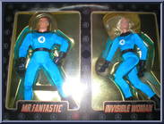 Mr. Fantastic & Invisible Woman from Marvel - Famous Covers - 2-Pack manufactured by Toy Biz [Front]