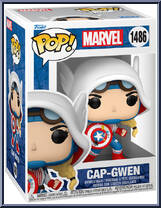 Cap-Gwen from Marvel - Marvel Universe Pop! manufactured by Funko [Front]